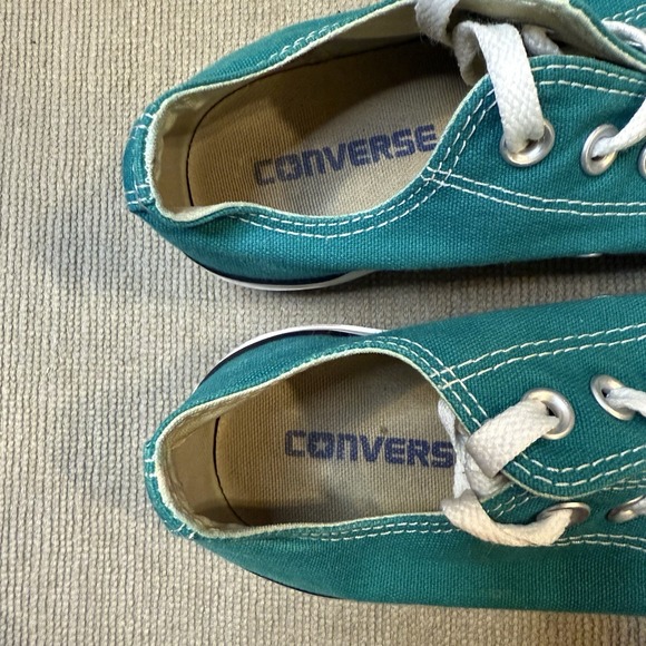 Converse Chuck Taylor All Star Canvas Low Top Sneakers Teal W-7 M-5 - Picture 8 of 8